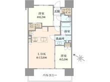 【東京都/目黒区中目黒】シティハウス中目黒テラス 間取り図