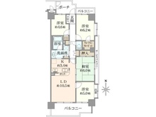 【東京都/港区芝浦】ソレイユ田町 間取り図