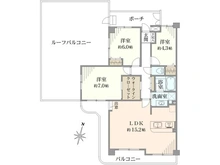 【埼玉県/朝霞市三原】ガーデンコート志木 間取り図