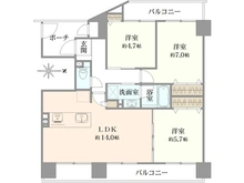 【埼玉県/新座市東北】ヴォルテックス21志木 間取り図