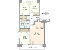 【東京都/板橋区赤塚新町】光が丘パークタウンゆりの木通り北住宅 五号棟 間取り図