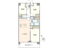 【埼玉県/朝霞市本町】ライオンズプラザ朝霞 間取り図