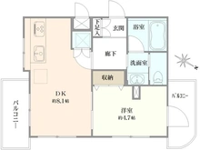 【東京都/板橋区常盤台】ダイアパレス常盤台 間取り図
