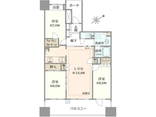 【埼玉県/和光市白子】ライオンズガーデン成増ヴィスタヒル エアリーコート 間取り図