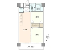 【埼玉県/和光市白子】新成増ハイツ 間取り図