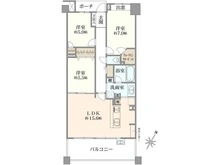 【埼玉県/和光市白子】ライオンズガーデン成増ヴィスタヒル エアリーコート 間取り図