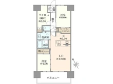 【埼玉県/ふじみ野市大原】ブリリアシティふじみ野 A棟 間取り図