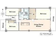 【東京都/板橋区中台】サンシティ J棟 間取り図