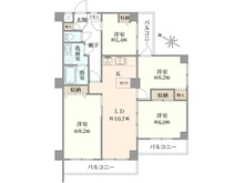 【東京都/板橋区中台】コスモ中台 間取り図