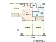 【東京都/板橋区成増】成増ガーデンハイツ 間取り図