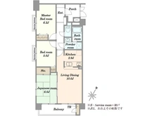 【東京都/板橋区前野町】レーベンハイム常盤台八番館 間取り図