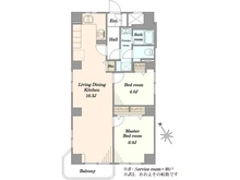 【東京都/板橋区上板橋】上板橋サンライトマンション AH棟 間取り図