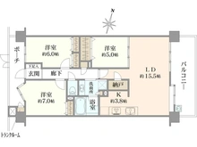 【埼玉県/新座市栗原】コスモステージひばりヶ丘アミュージア 間取り図