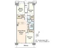 【埼玉県/ふじみ野市大井】コスモふじみ野センターフォーラム 間取り図