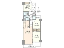 【埼玉県/富士見市鶴瀬東】レスポワール鶴瀬II 間取り図