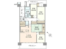 【埼玉県/和光市白子】グランヴィータ光が丘公園 間取り図