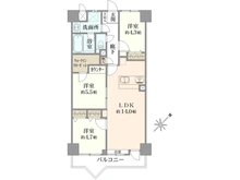 【埼玉県/和光市白子】ライオンズヒルズ和光 間取り図