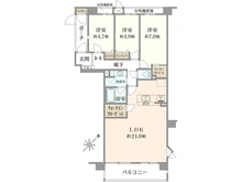【埼玉県/富士見市鶴馬】アーベイン鶴瀬ウェルディ 間取り図
