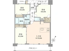 【埼玉県/入間郡三芳町大字竹間沢】サンクレイドルみずほ台 間取り図