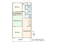 【東京都/府中市西府町】サンパレス西府中 間取り図