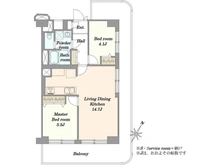 【神奈川県/横浜市鶴見区元宮】鶴見スカイハイツB棟 間取り図