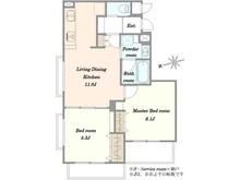【神奈川県/川崎市中原区下小田中】グレイス武蔵中原II 間取り図