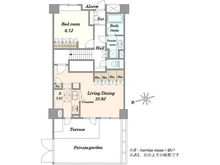 【東京都/世田谷区玉川】クレッセント二子玉川アッサンブラージュ 間取り図