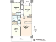 【神奈川県/横浜市鶴見区尻手】グランイーグル横濱鶴見III 間取り図