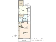 【東京都/杉並区高井戸西】セザール高井戸  間取り図