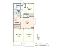 【神奈川県/川崎市中原区下小田中】プラネット元住吉 間取り図