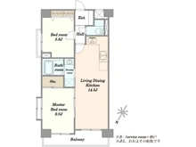 【神奈川県/横浜市中区扇町】センチュリー横浜関内 間取り図