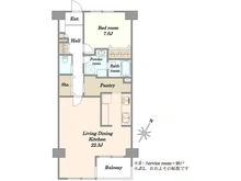 【神奈川県/横浜市港北区綱島東】クリエート綱島 間取り図