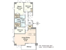 【東京都/三鷹市深大寺】ダイアパレス三鷹かえで通り 間取り図