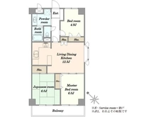 【東京都/稲城市押立】セレーネ多摩川 間取り図