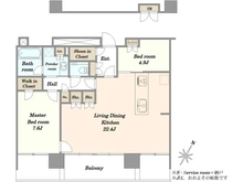 【神奈川県/横浜市西区みなとみらい】BrilliaGrandeみなとみらいパークフロントタワー 間取り図