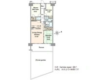 【神奈川県/川崎市幸区小向西町】ルセナ川崎 間取り図