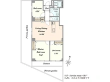 【神奈川県/川崎市多摩区堰】メゾンドール多摩川 間取り図