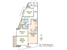 【神奈川県/横浜市旭区白根】コスモ横浜鶴ヶ峰 間取り図