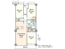 【神奈川県/横浜市都筑区牛久保】ネオハイツ中川 間取り図