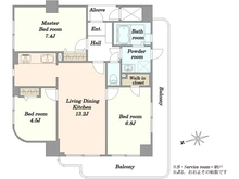 【神奈川県/川崎市幸区南加瀬】サーパス日吉 間取り図
