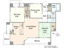 【神奈川県/大和市中央林間西】ファーネスト中央林間 間取り図
