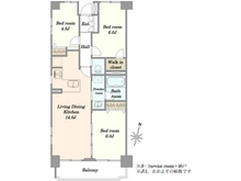 【神奈川県/横浜市都筑区茅ケ崎南】サンリーノ都筑センタ―南 間取り図