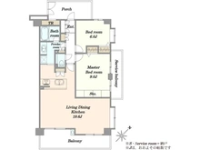 【神奈川県/川崎市高津区下作延】フォルスコート多摩川久地 間取り図