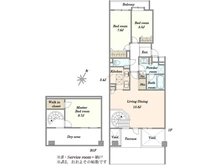 【神奈川県/横浜市都筑区牛久保東】港北ファミールガーデン D棟 間取り図