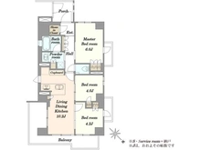 【東京都/世田谷区上野毛】ヴェレーナグラン二子玉川 間取り図