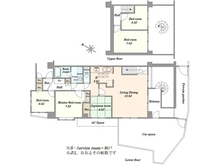 【神奈川県/川崎市中原区上小田中】クレッセント武蔵新城イースト 間取り図