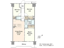 【東京都/大田区西六郷】ルピナス多摩川 間取り図