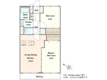 【神奈川県/川崎市中原区市ノ坪】市ノ坪住宅 間取り図