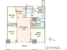 【神奈川県/川崎市中原区中丸子】THE　KOSUGI　TOWER 間取り図