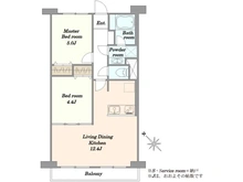 【神奈川県/川崎市中原区市ノ坪】市ノ坪住宅 間取り図